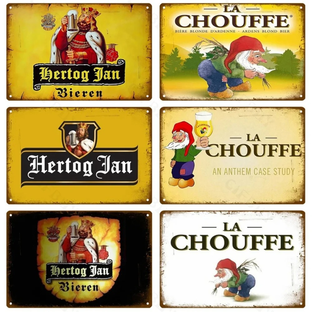 Wine Beer Europe - Wine Brand Tin Sign Whisky Belgium
