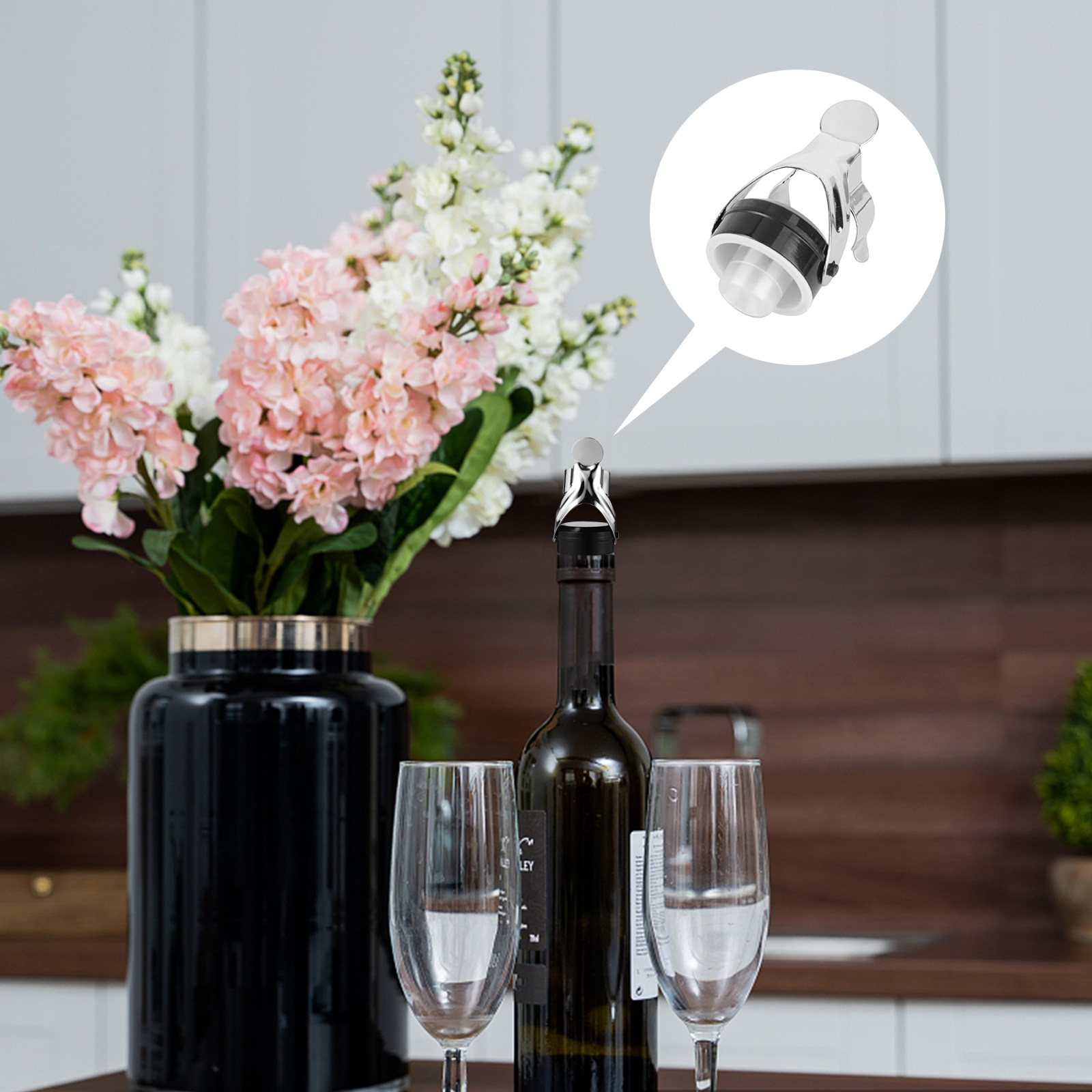 Wine Bottle Size - Stainless Steel Bottle Stopper Cava Sparkling