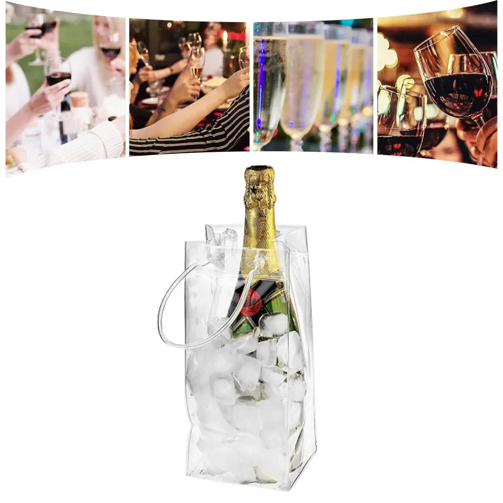 Wine Beer Holder - PVC Leakproof Ice Bag Beer Chiller
