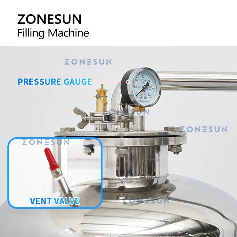 Wine Beer Usa - ZONESUN Carbonated Drinks Isobaric Filling Machine