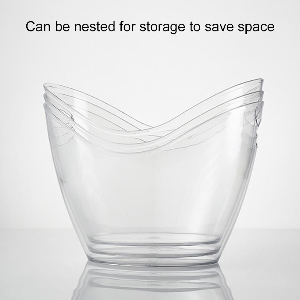 PET Plastic Ice Bucket Clear B - огляд і ціна Wine Beer Holder