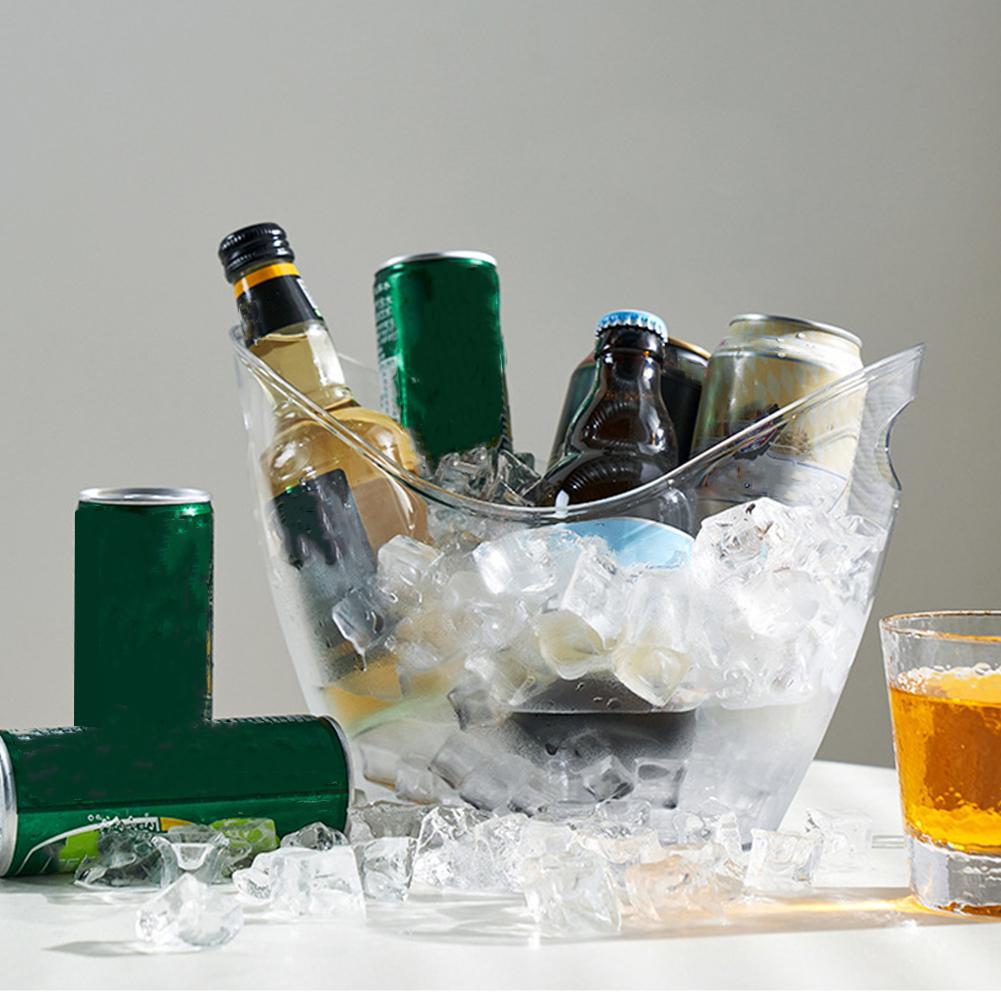 PET Plastic Ice Bucket Clear B - огляд і ціна Wine Beer Holder