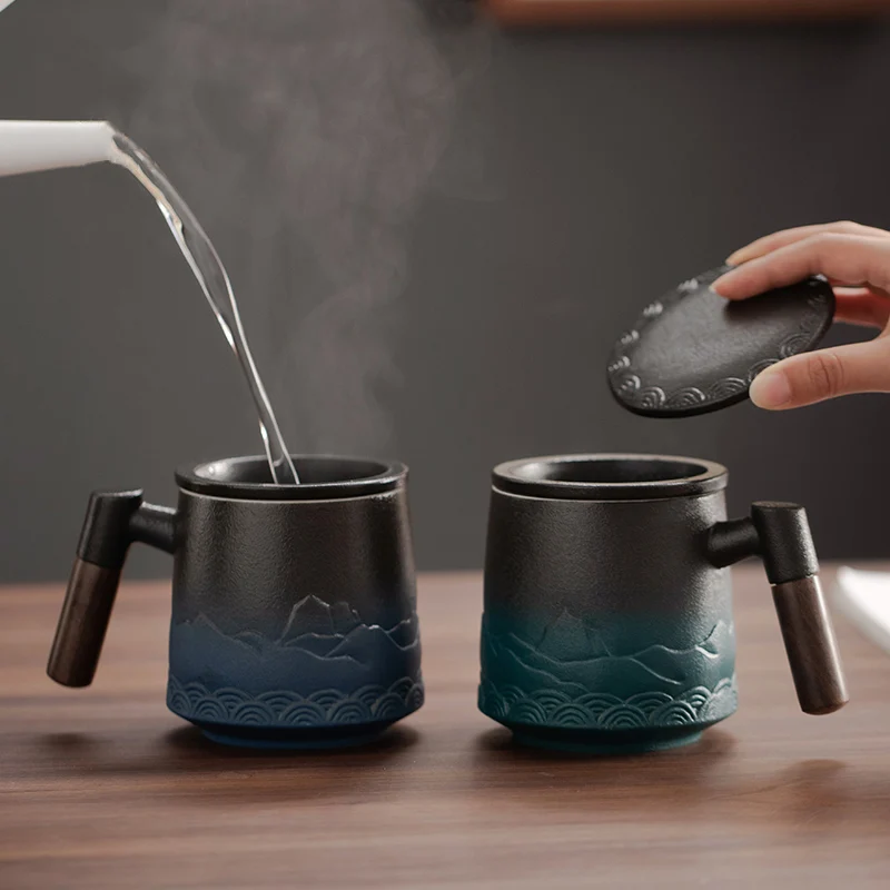Ceramic Strainer Tea Cup Mug w - огляд і ціна Wine Bottle Size