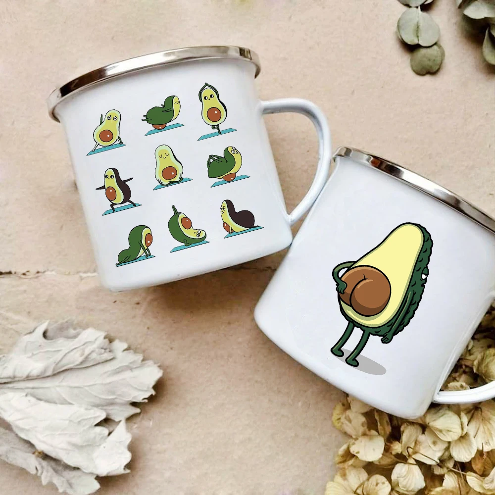 Cartoon Avocado Print Enamel C - огляд і ціна Wine Beer Best