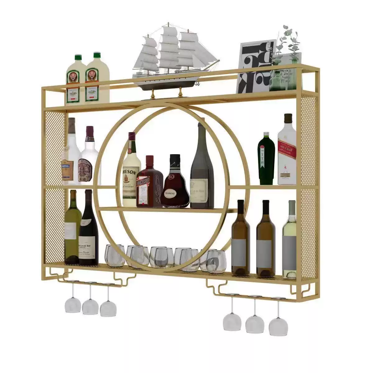 Ladies Luxury Wine Rack Golden - огляд і ціна Wine Bottle Size