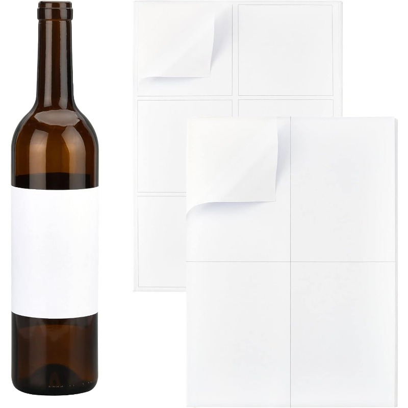 20 Sheets/100pcs Blank Wine La - огляд і ціна Wine Bottle Size