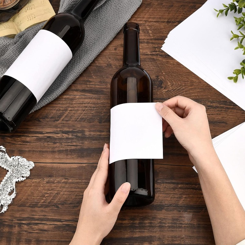 20 Sheets/100pcs Blank Wine La - огляд і ціна Wine Bottle Size