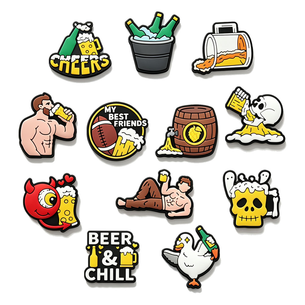 Funny Beer Theme Shoe CharmsCa - огляд і ціна Wine Beer Best