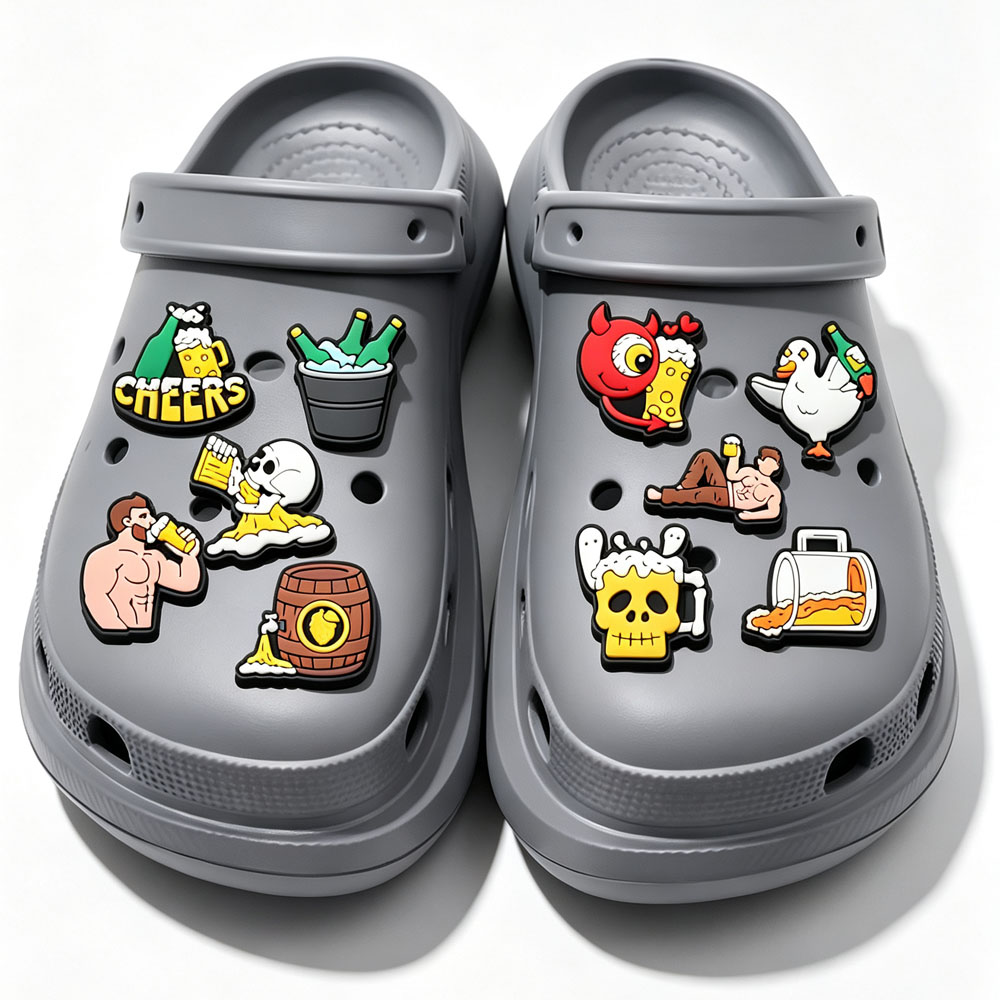 Funny Beer Theme Shoe CharmsCa - огляд і ціна Wine Beer Best