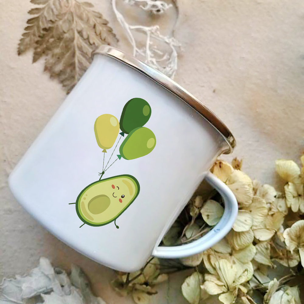 Cartoon Avocado Print Enamel C - огляд і ціна Wine Beer Best