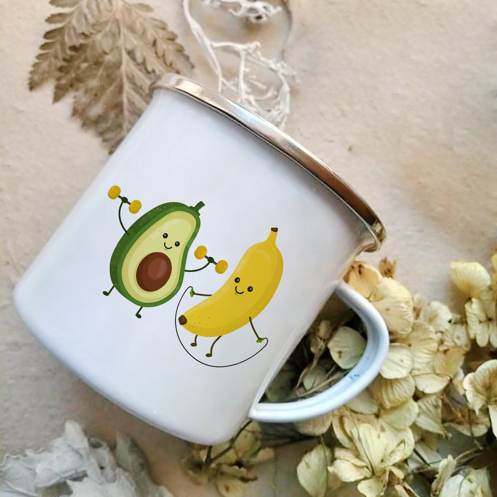 Cartoon Avocado Print Enamel C - огляд і ціна Wine Beer Best