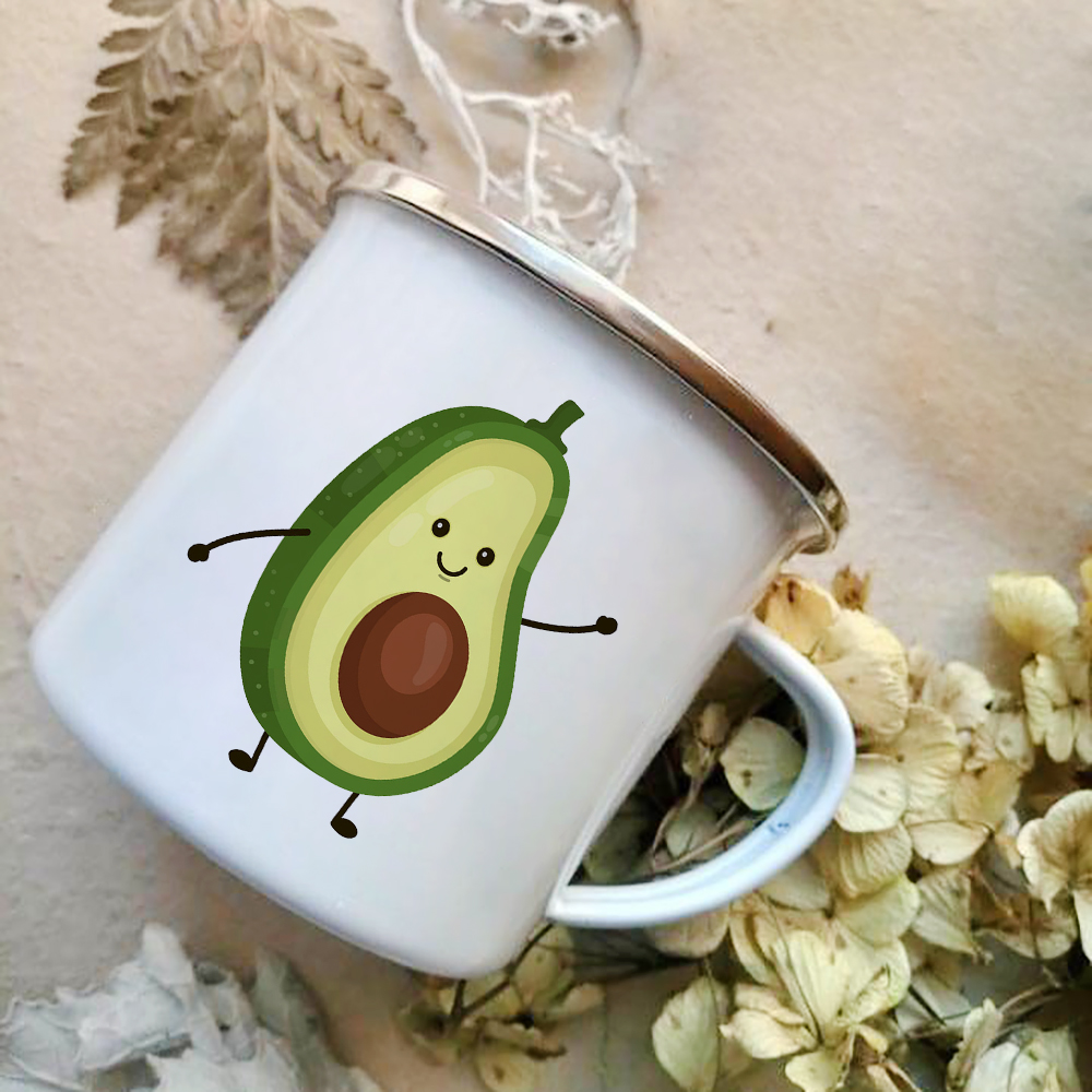 Cartoon Avocado Print Enamel C - огляд і ціна Wine Beer Best