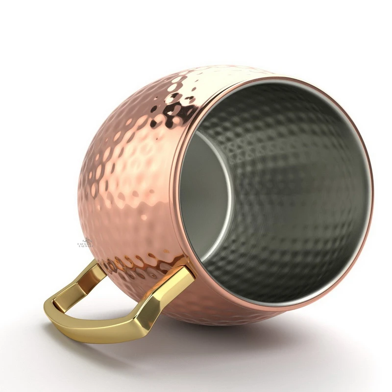 8pcs Hammered Moscow Mule Copp - огляд і ціна Wine Beer Europe