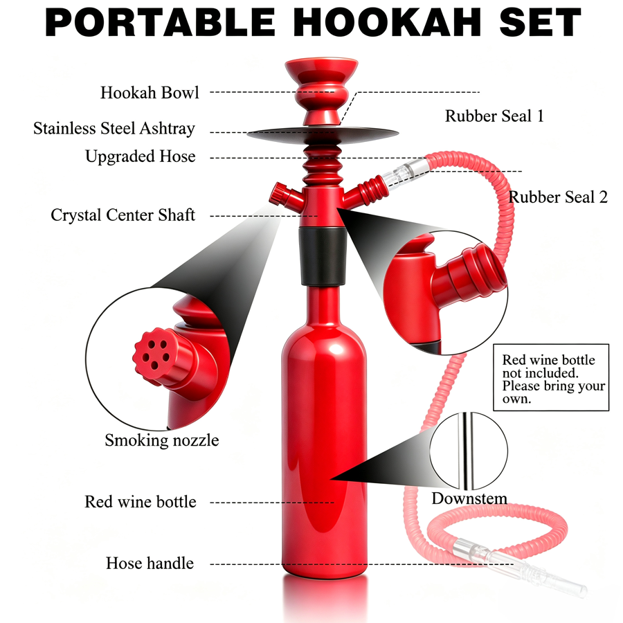 Portable Wine Bottle Hookah St - огляд і ціна Beer Wine Kit