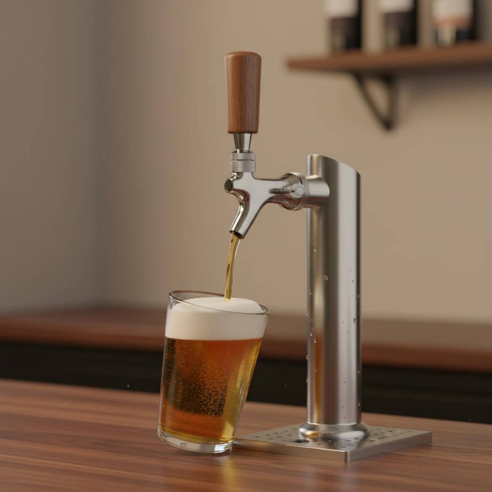 Short Wooden Beer Handle Solid - огляд і ціна Wine Beer Usa