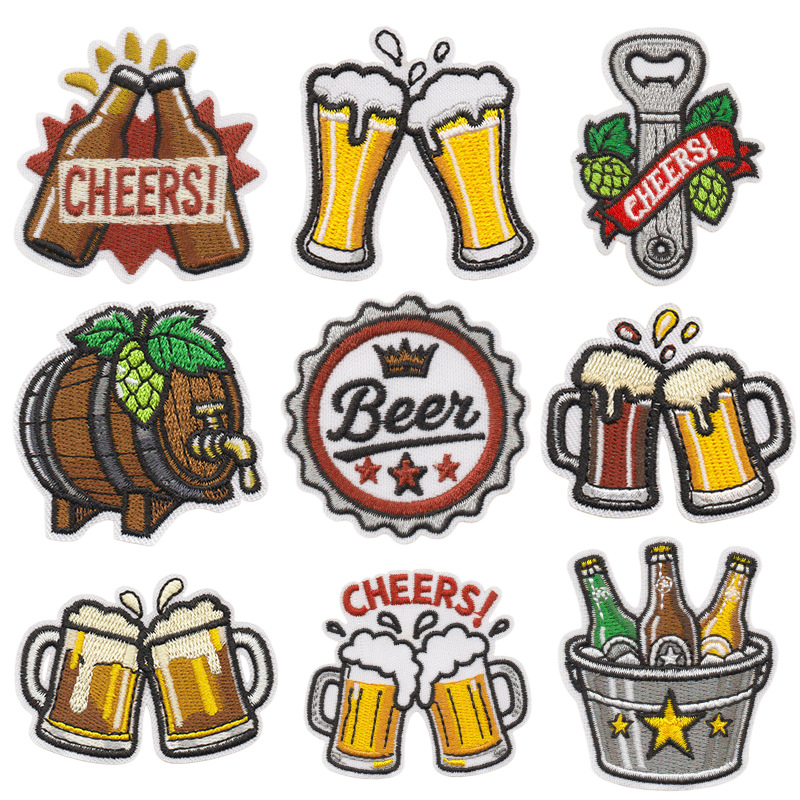 Creative Beer Element Embroide - огляд і ціна Is Wine And Beer Difference